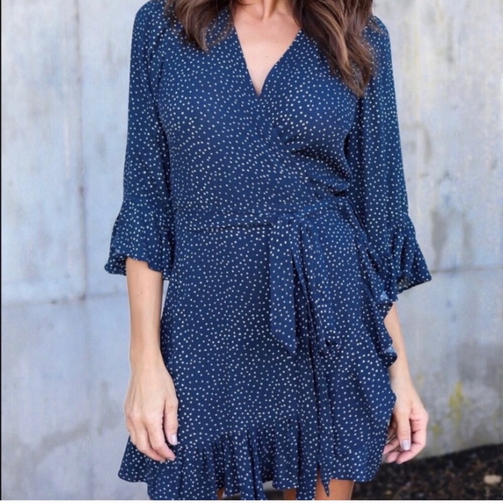 Vici feeling flirtatious wrap dress